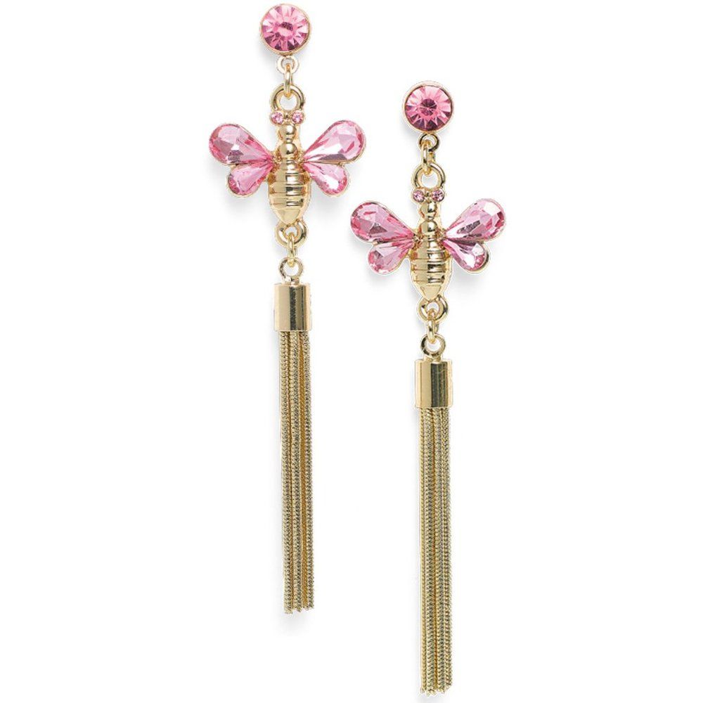 240 Elegant Bumblebee Chain Drop Earrings Nwot 30$